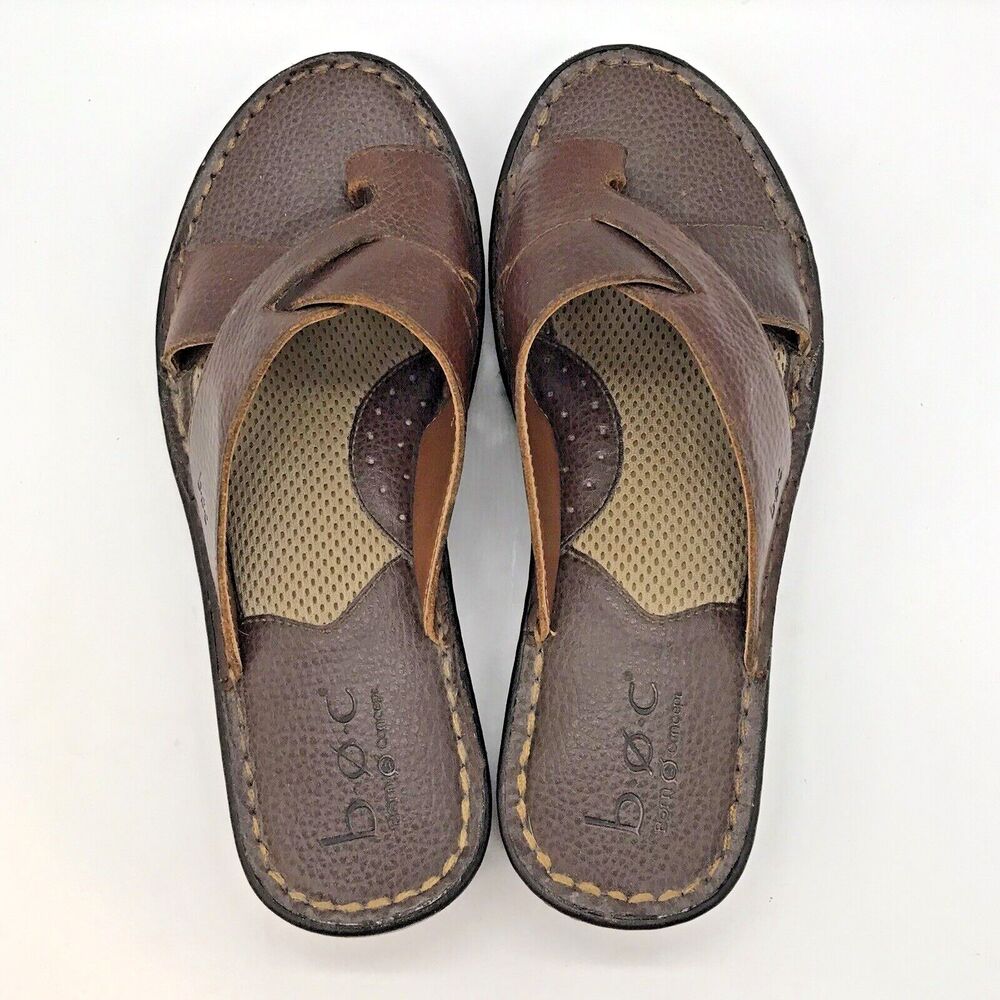 B.O.C. Kalba French Roast Brown Full Grain Leather Strappy Women's 8M Sandals - Picture 6 of 11